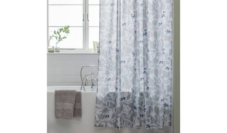 Habitat Botanical Shower Curtain with Anti-Bacterial Finish