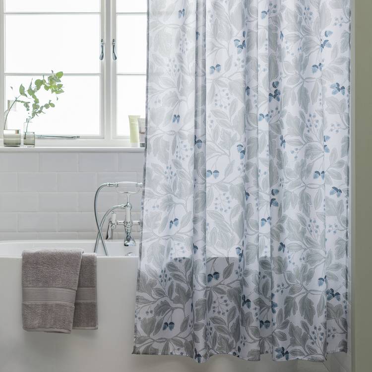 Habitat Botanical Shower Curtain with Anti-Bacterial Finish 0