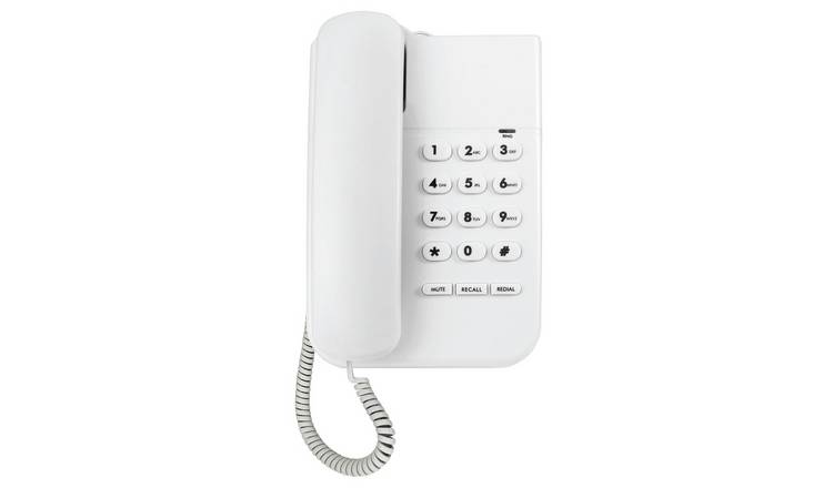 Buy Simple Value Corded Desk Telephone Single Telephones