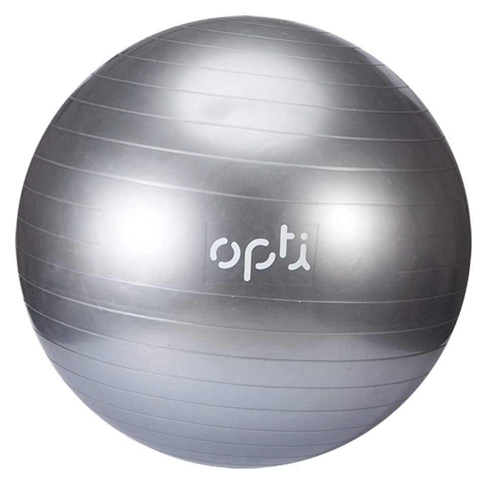 silver exercise ball