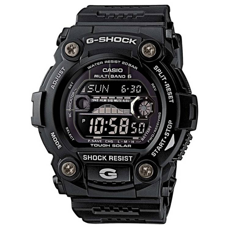Casio G-SHOCK Men's LCD Black Resin Strap Watch 0