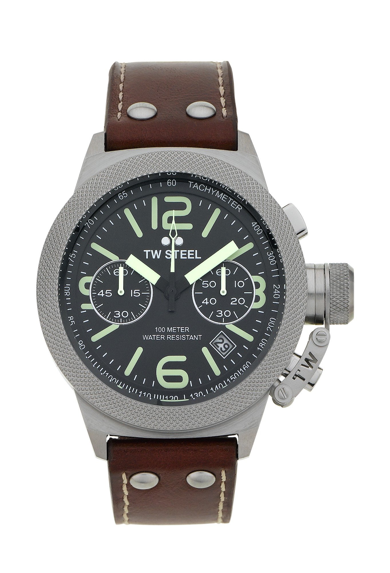 TW Steel Men's Canteen TWCS23 Chronograph Strap Watch
