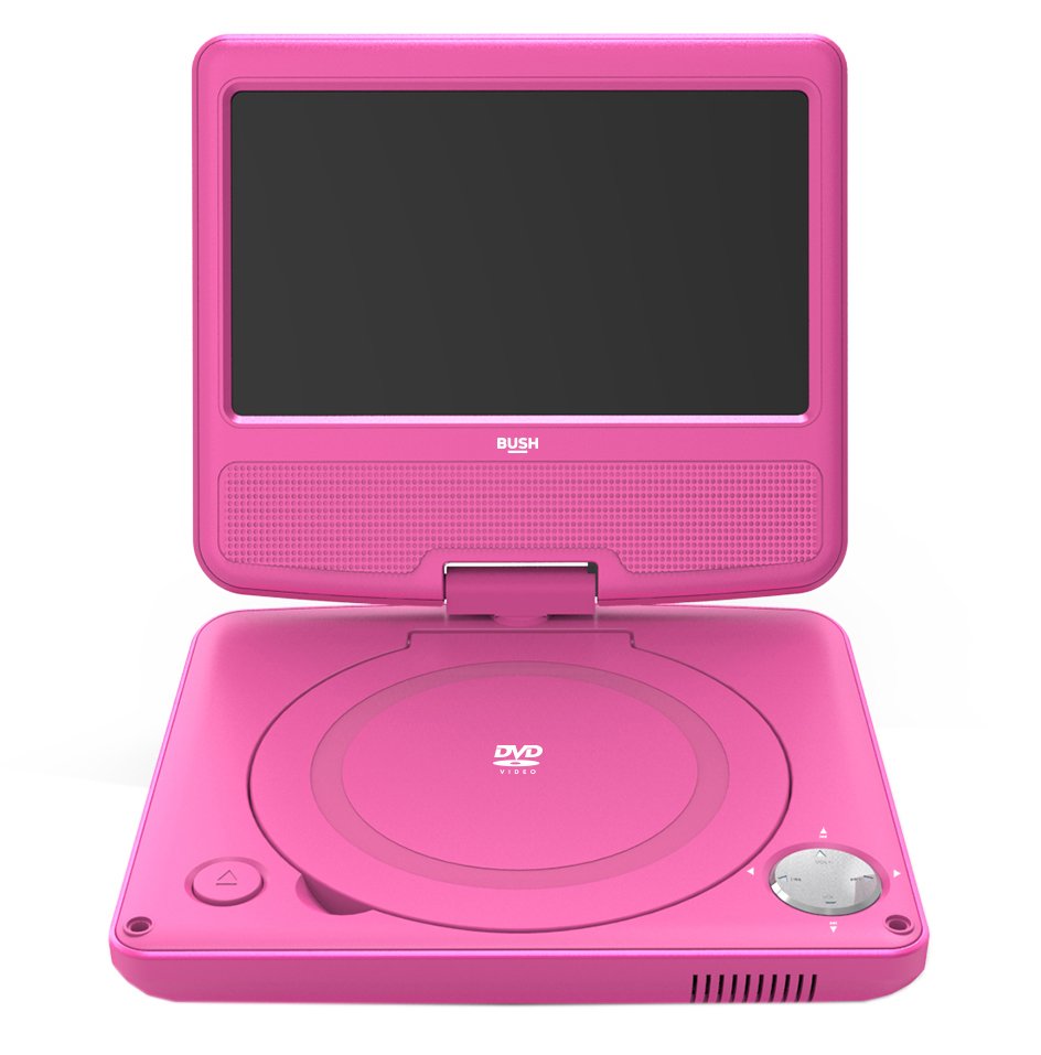 Bush 7 Inch Portable In - Car DVD Player - Pink