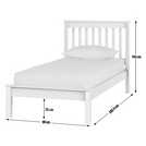 Buy Argos Home Aspley Single Bed Frame and Kids Mattress - White | Kids ...