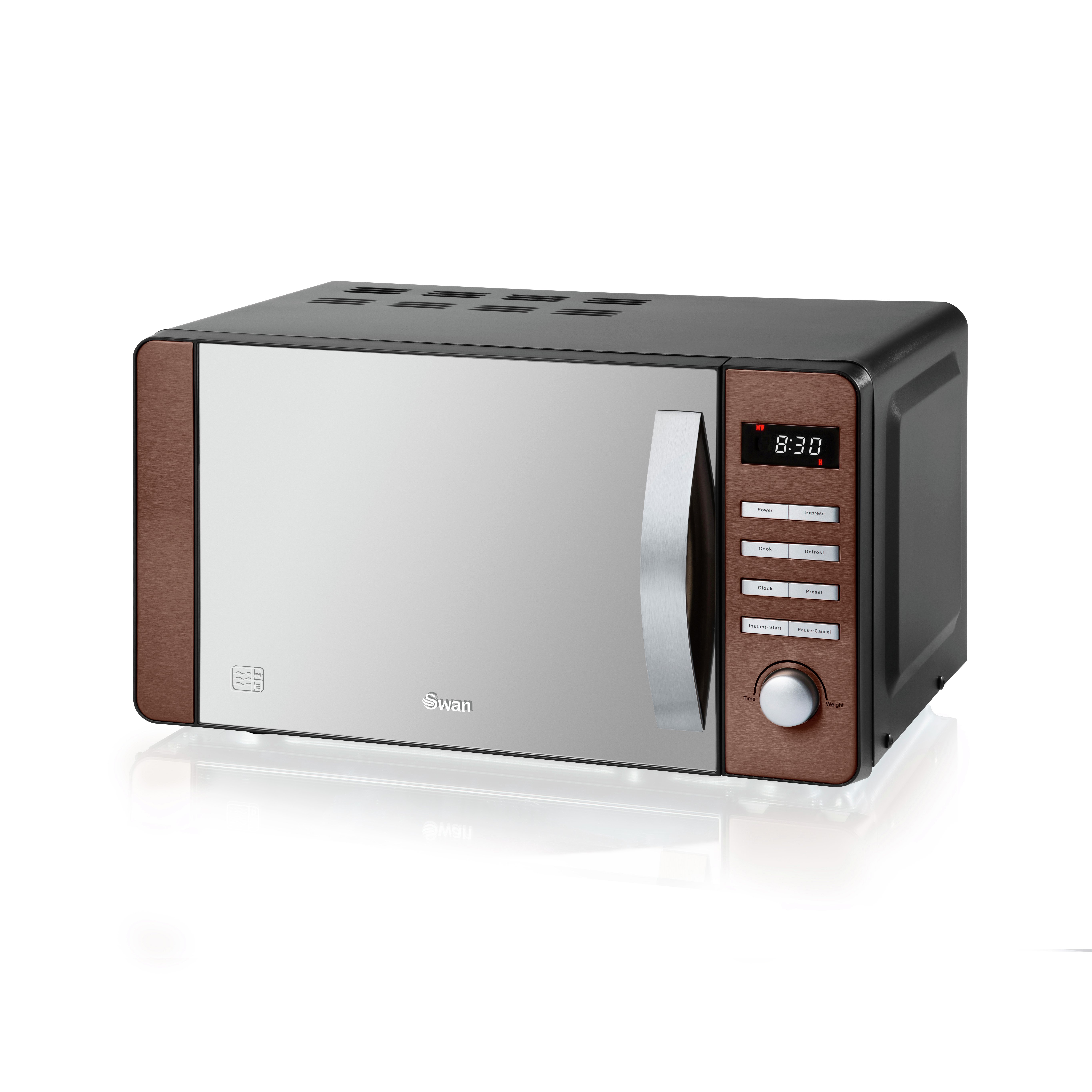 Swan 800W Standard Microwave SM22090COPN - Copper