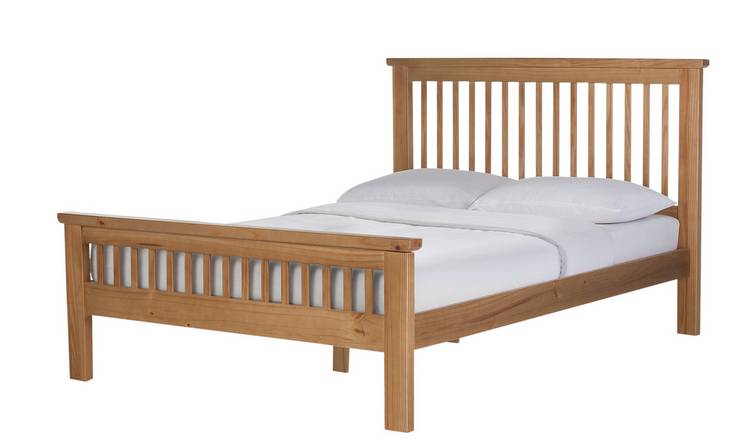 Argos Home Aubrey Kingsize Bed Frame - Oak Stain