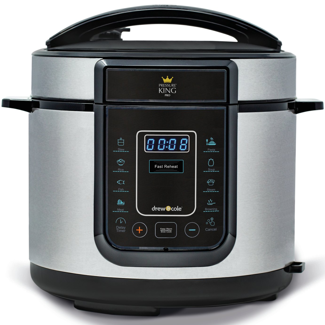 Pressure King Pro 12in1 5L Digital Pressure Cooker - Chrome