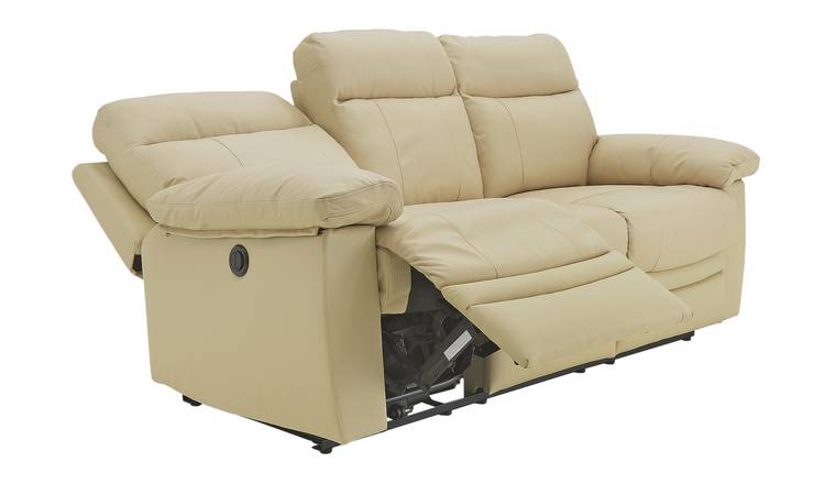 Argos Home Paolo 3 Seater Power Recliner Sofa - Ivory