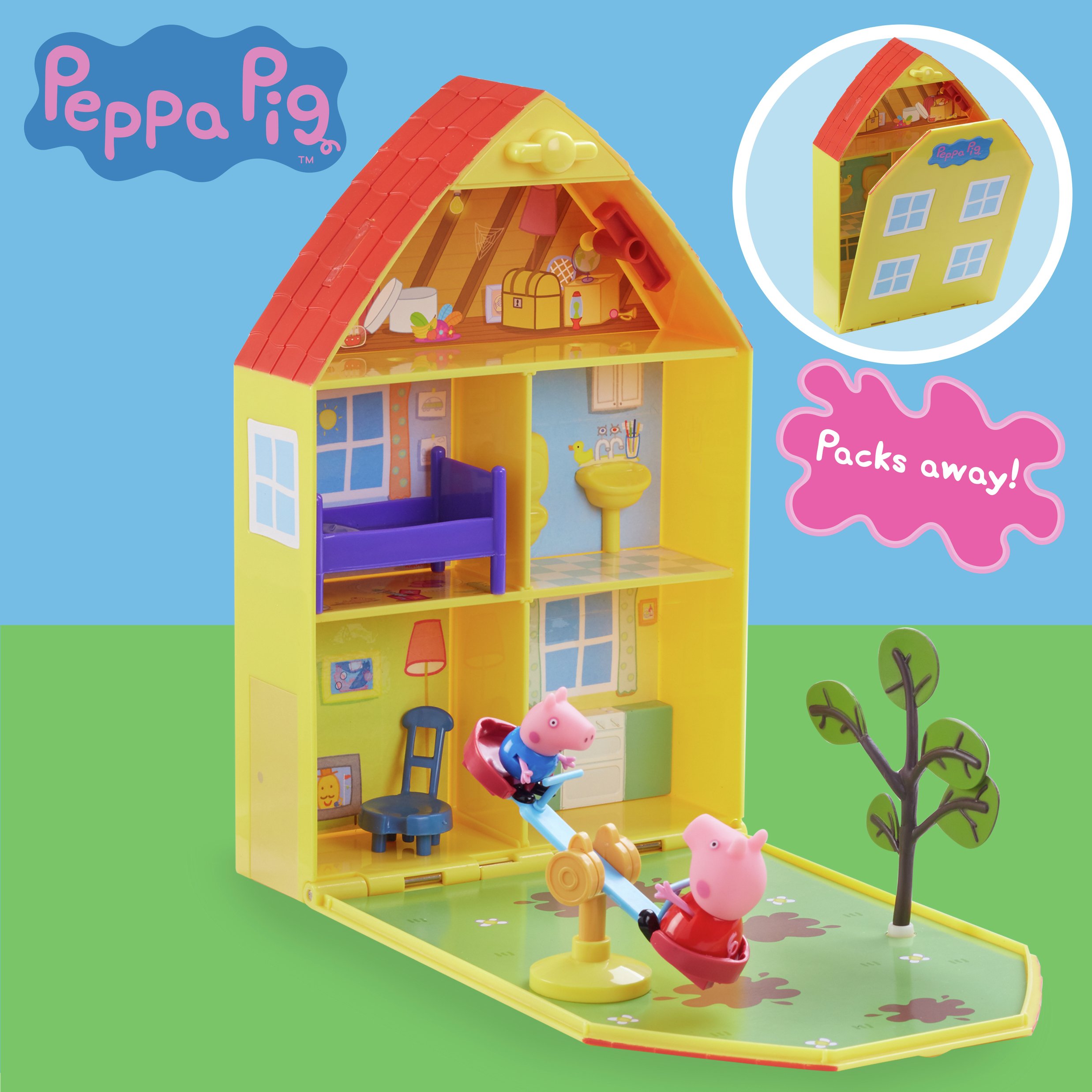 peppa pig house and garden playset