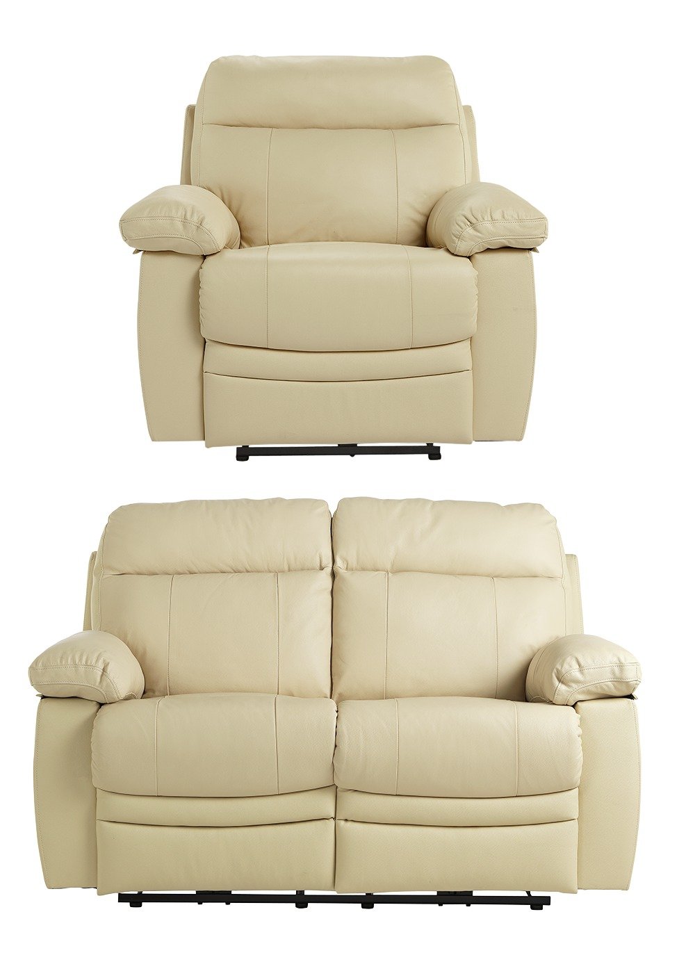 Argos Home Paolo Chair & 2 Seater Power Recliner Sofa -Ivory