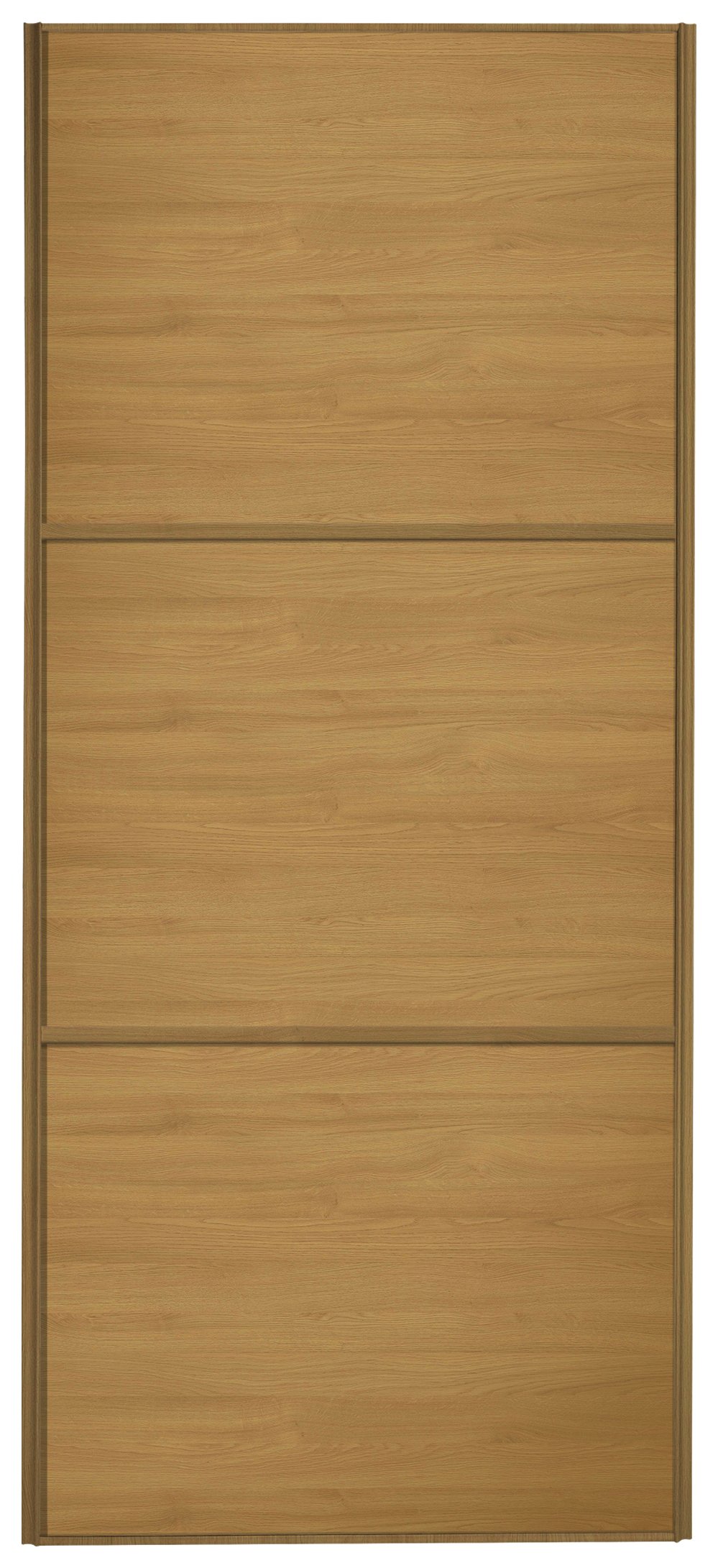 Sliding Wardrobe Door W762mm 3 Panel Oak