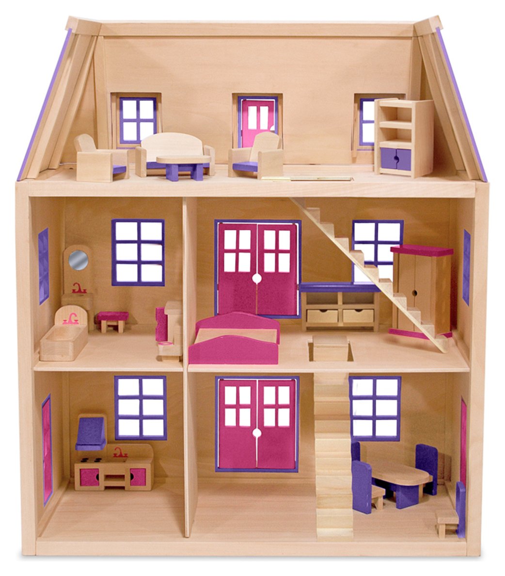 argos wooden dolls house