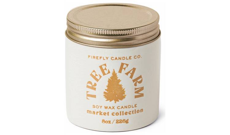 Firefly Market Large Ceramic Tin Candle - Tree Farm