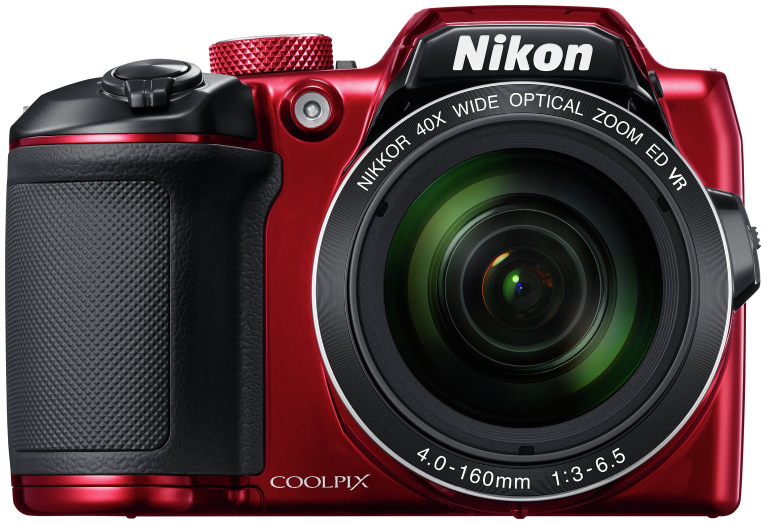 Nikon B500 16MP 40x Zoom Bridge Camera - Red