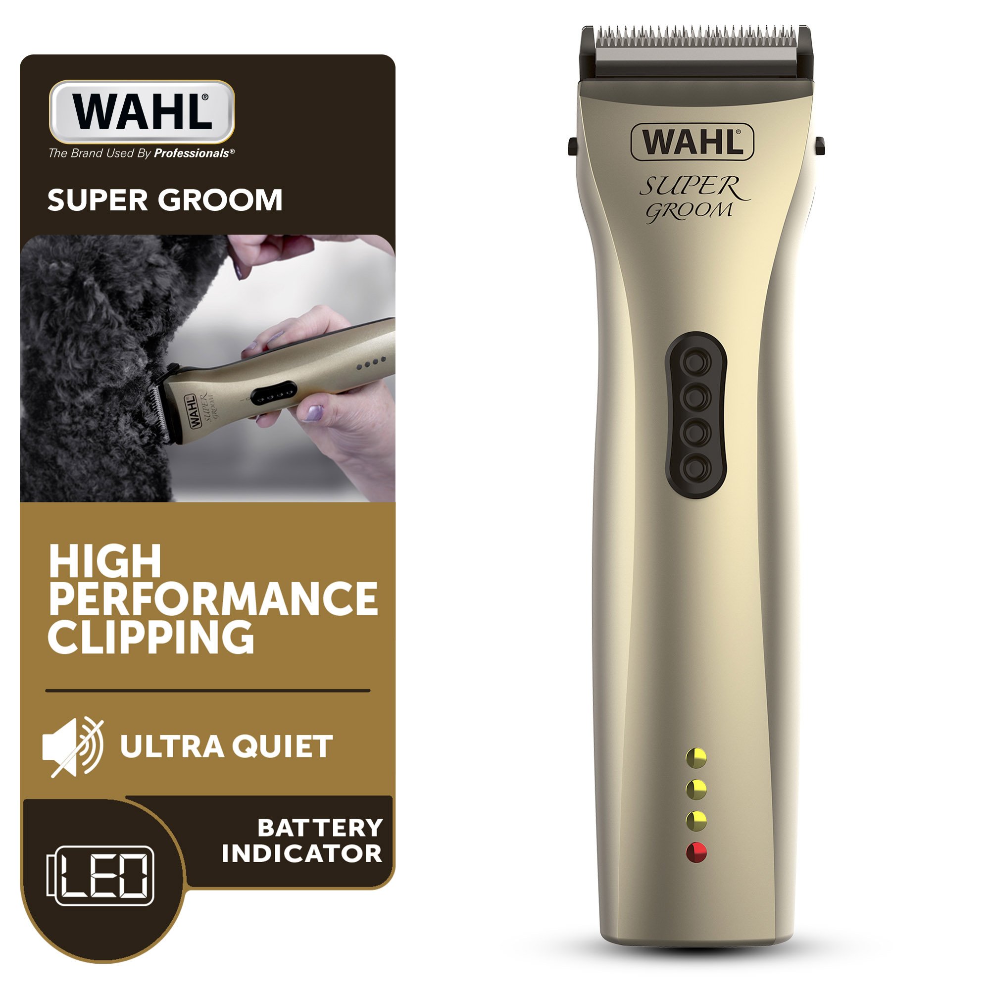 Wahl Super Groom Premium Rechargeable Dog Clipper Kit