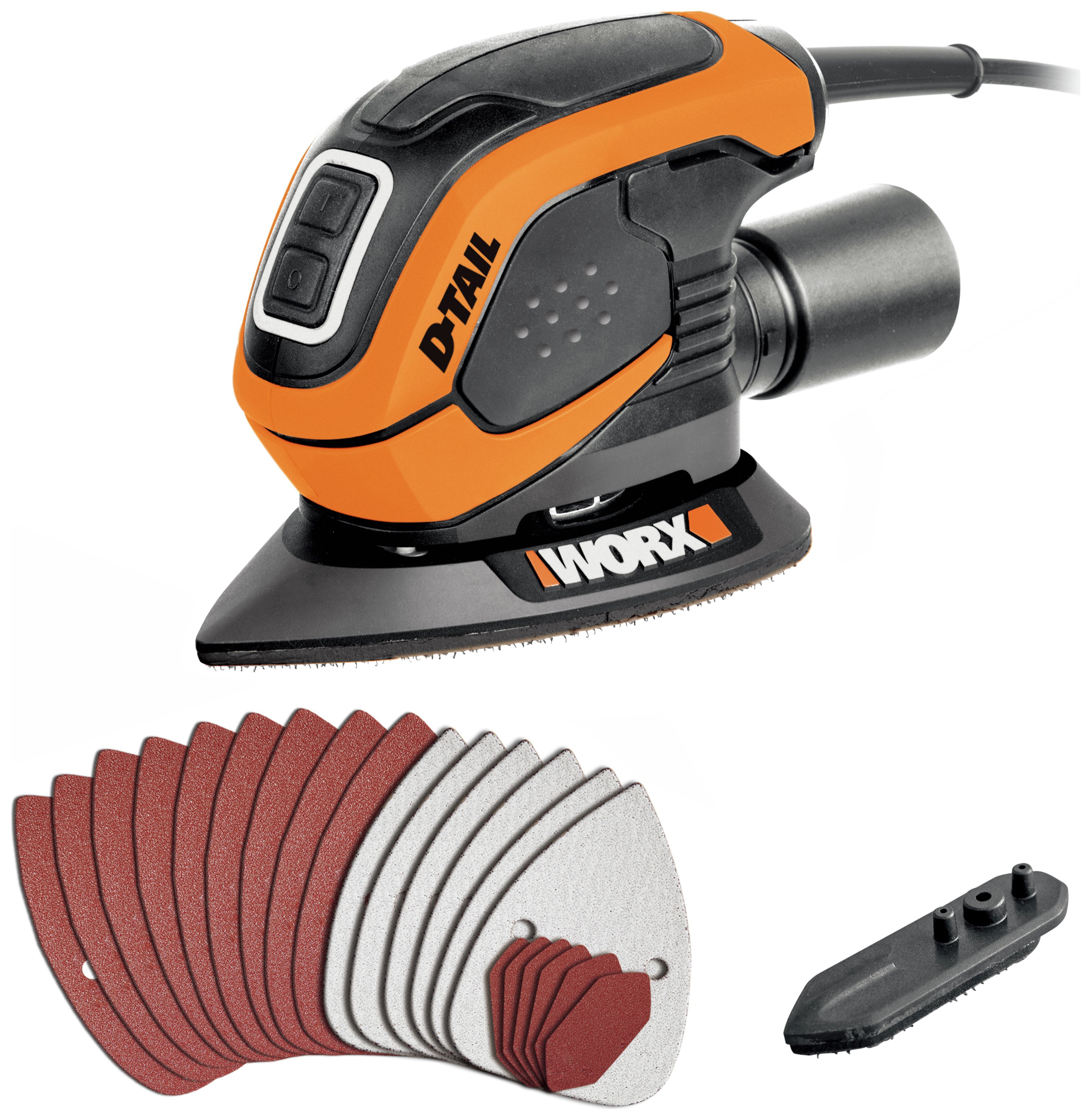 WORX Detail Corded Palm Sander - 55W