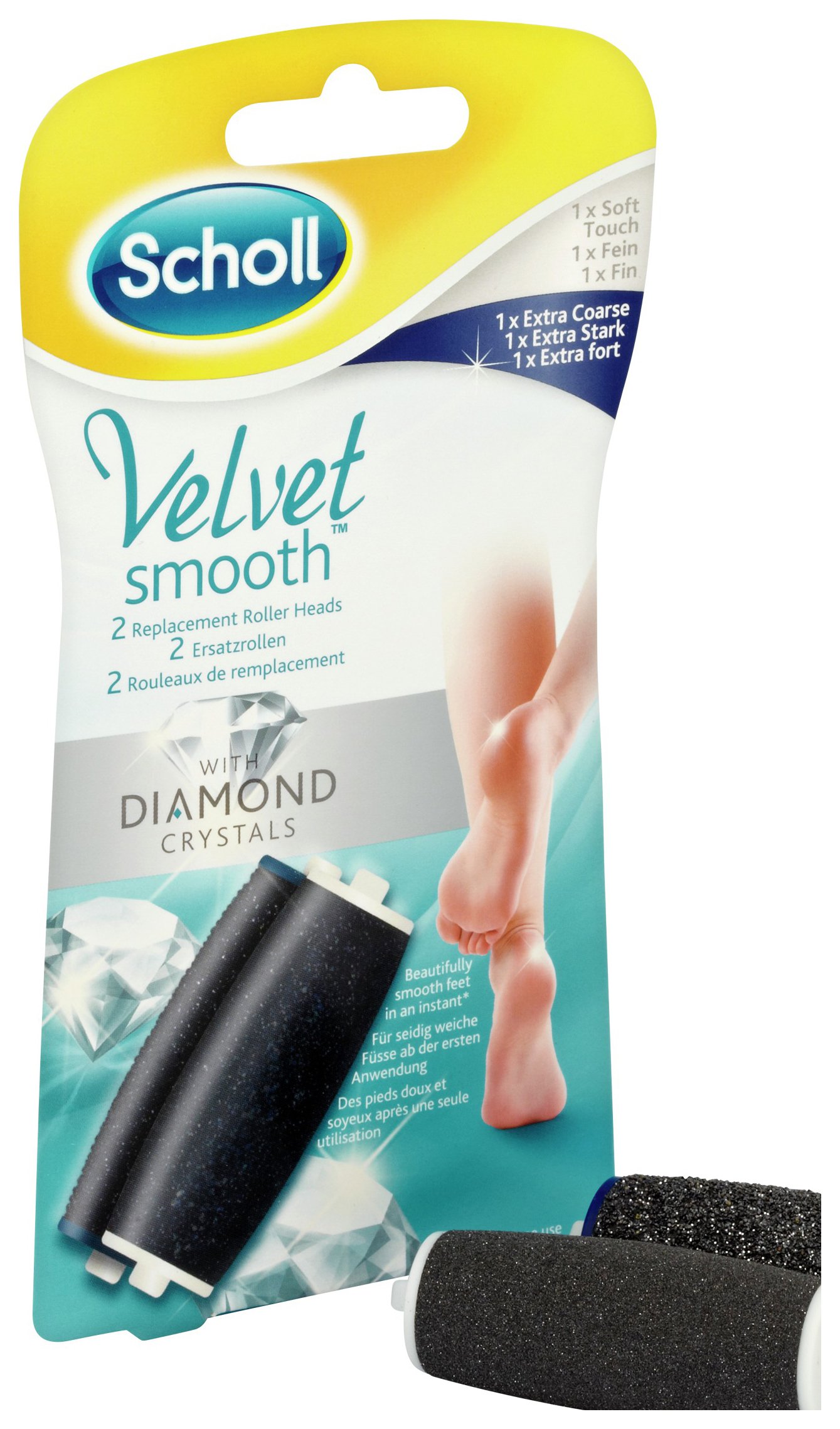 Scholl Velvet Smooth Extra Coarse Refill Twin Pack