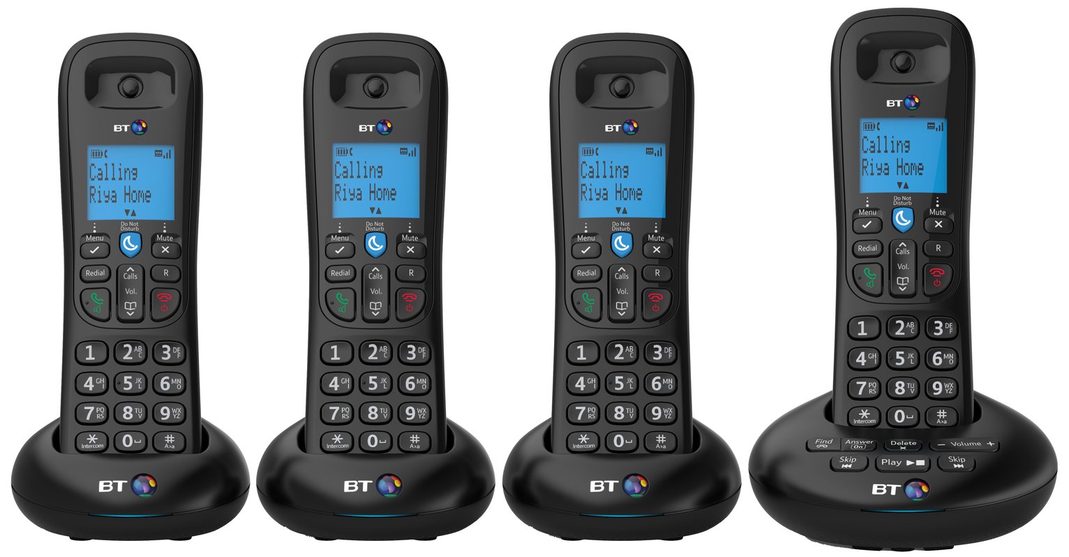 BT 3570 Cordless Telephone with Answer Machine - Quad