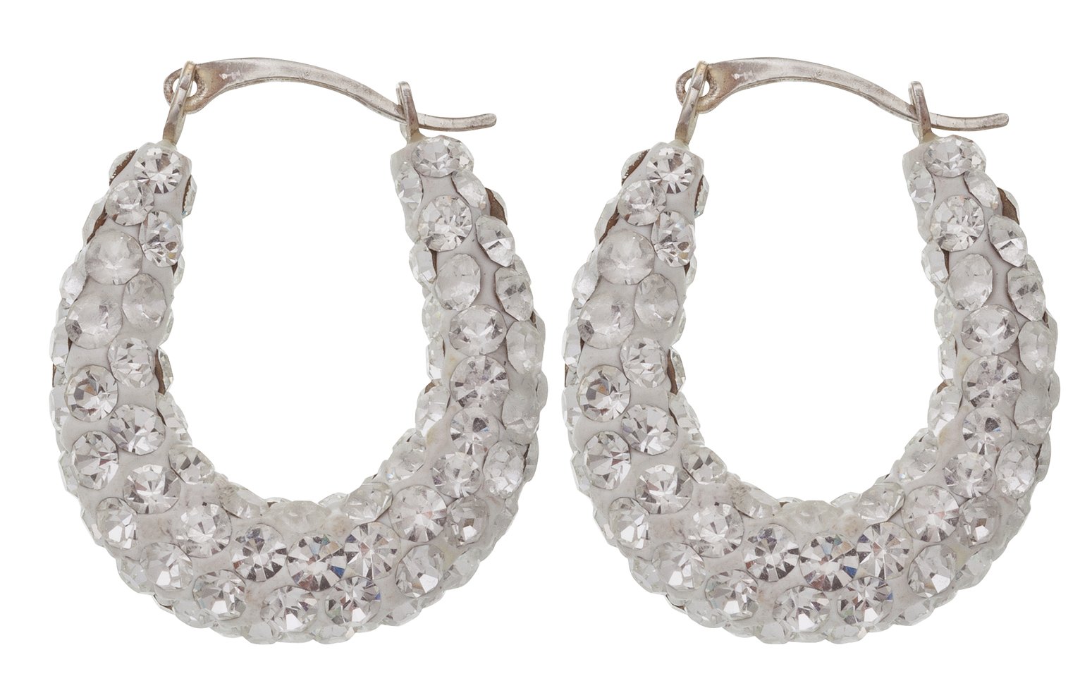 mira silver creol earring
