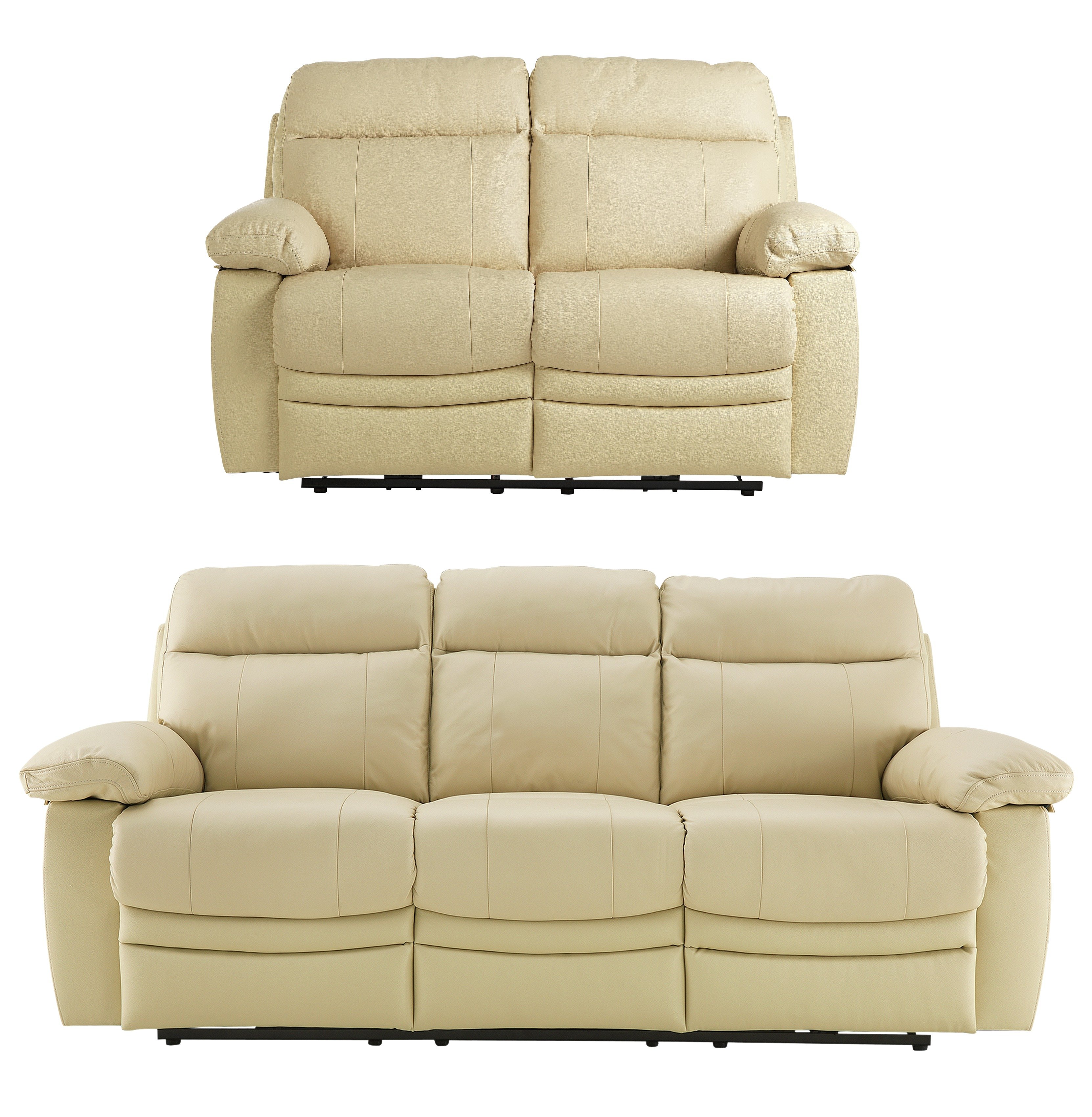 Argos Home Paolo 2 & 3 Seater Power Recliner Sofas Ivory (5579811