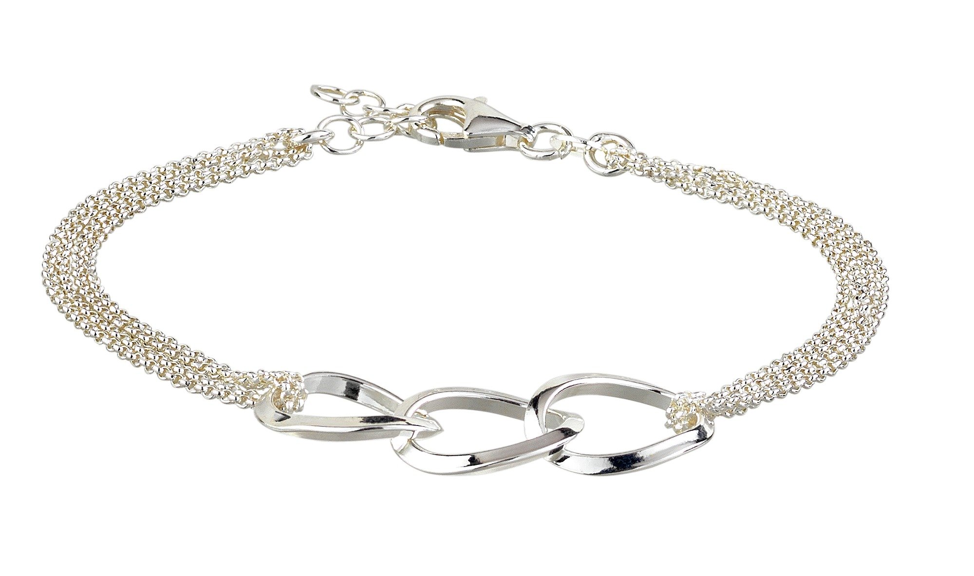 Revere Sterling Silver Open Curb Link Belcher Bracelet