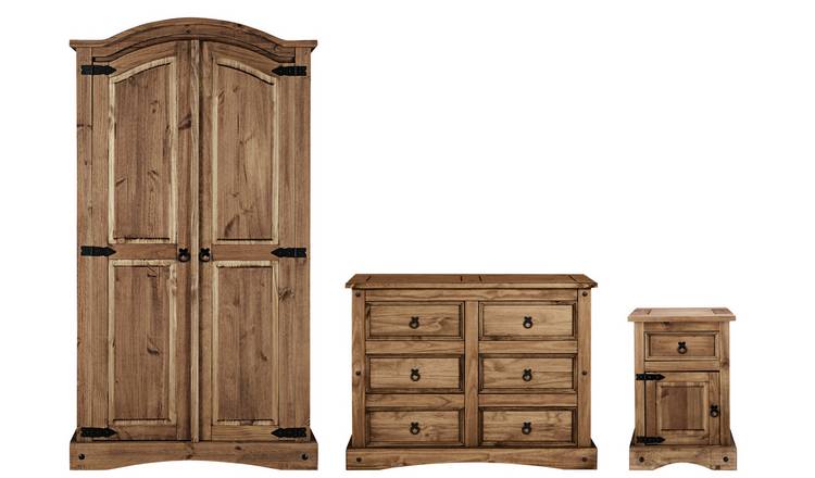 Buy Argos Home Puerto Rico 3 Piece Wardrobe Set - Dark ...