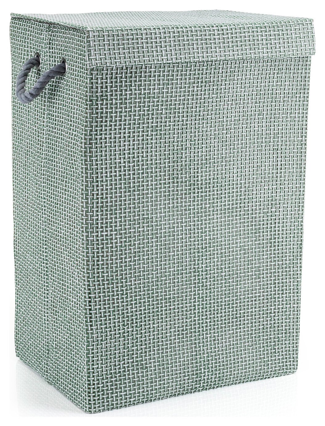 Minky Check Laundry Hamper - Grey