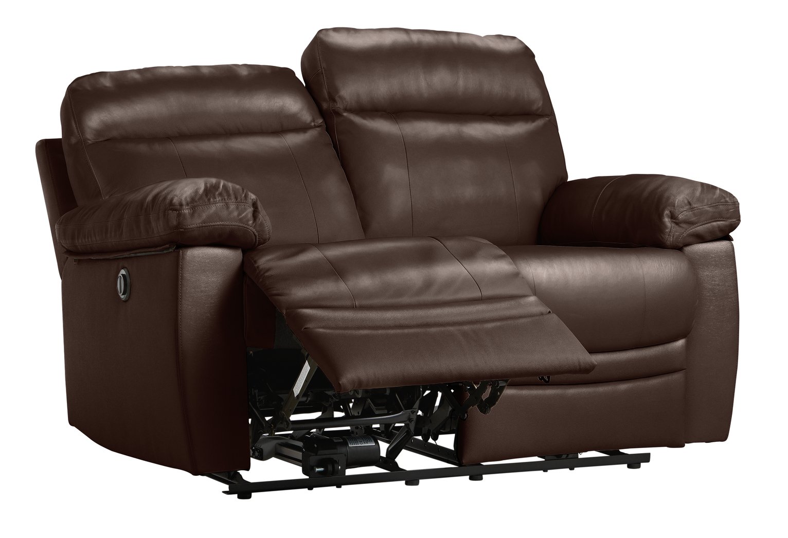 brown reclining sofa