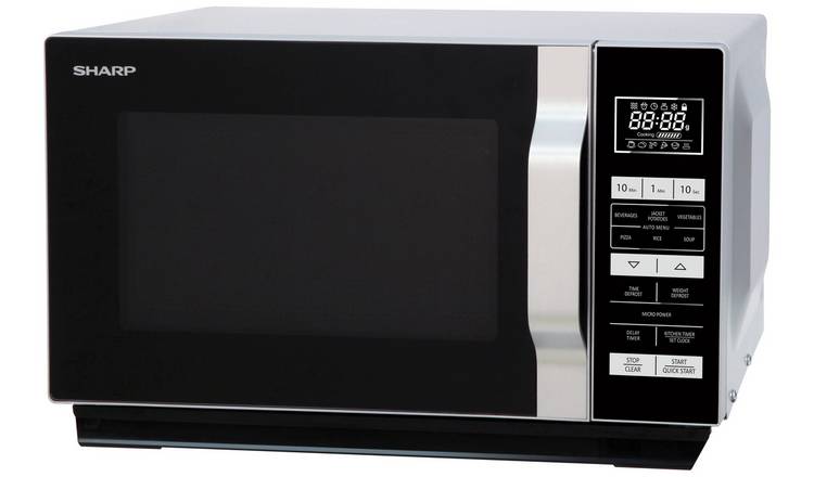 Sharp 900W Standard Flatbed Microwave  R360SLM - Silver