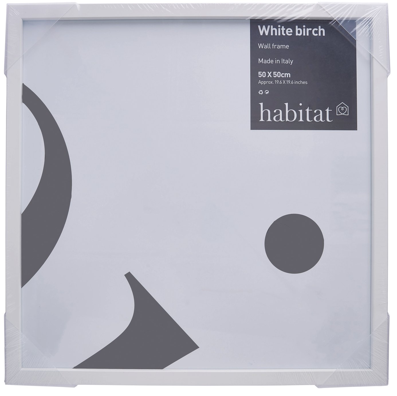 Habitat 50x50cm Wall Frame - White Birch.