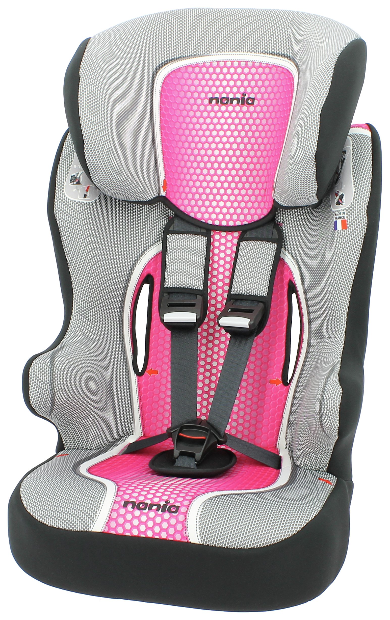 Cosmo Isofix Car Seat for Kids 9 to 18 kg NANIA Agora Pink Group 1 