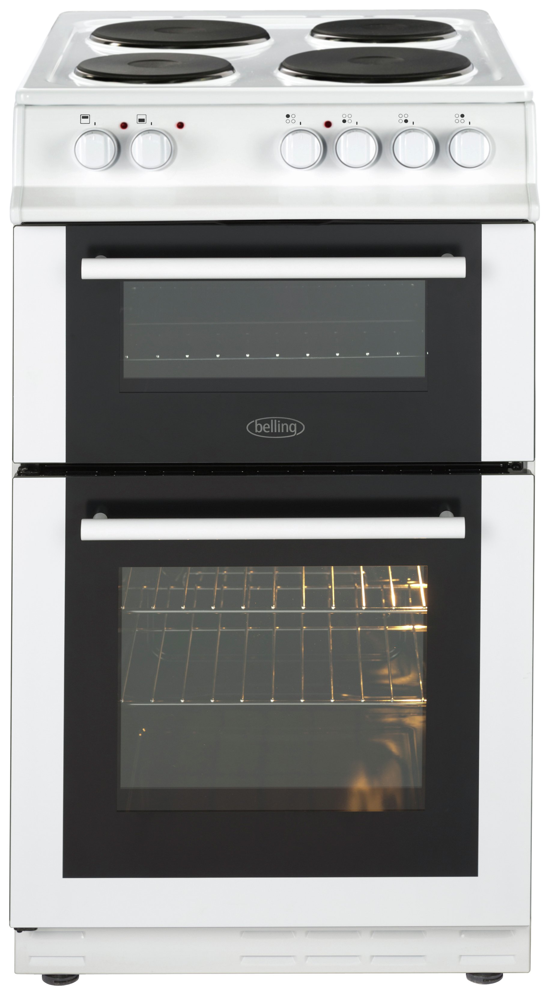Belling FS50EFDO 50cm Double Oven Electric Cooker - White