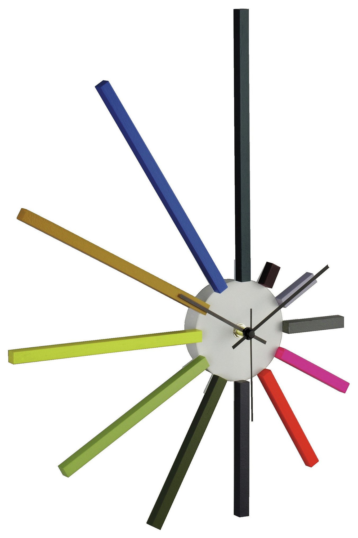 Habitat Spectrum 45cm Coloured Spokes Clock.