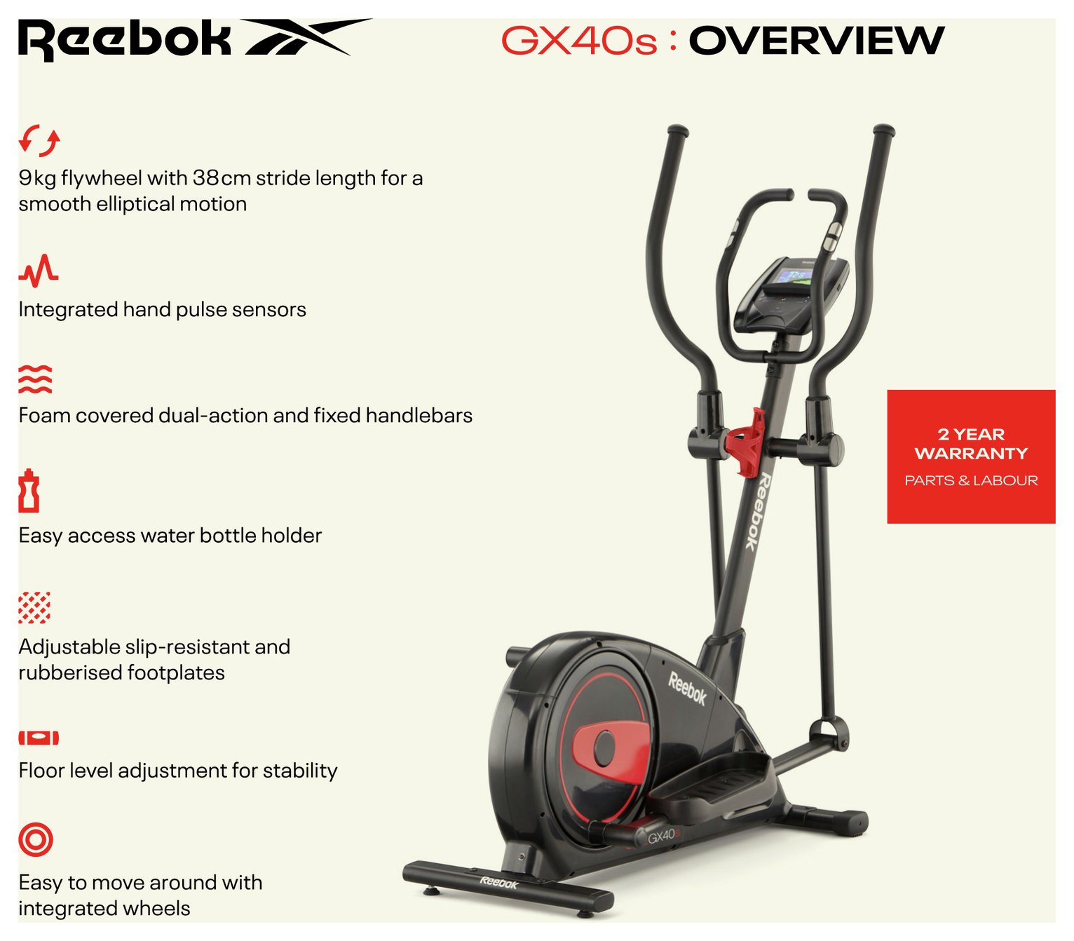 gx40s one series cross trainer