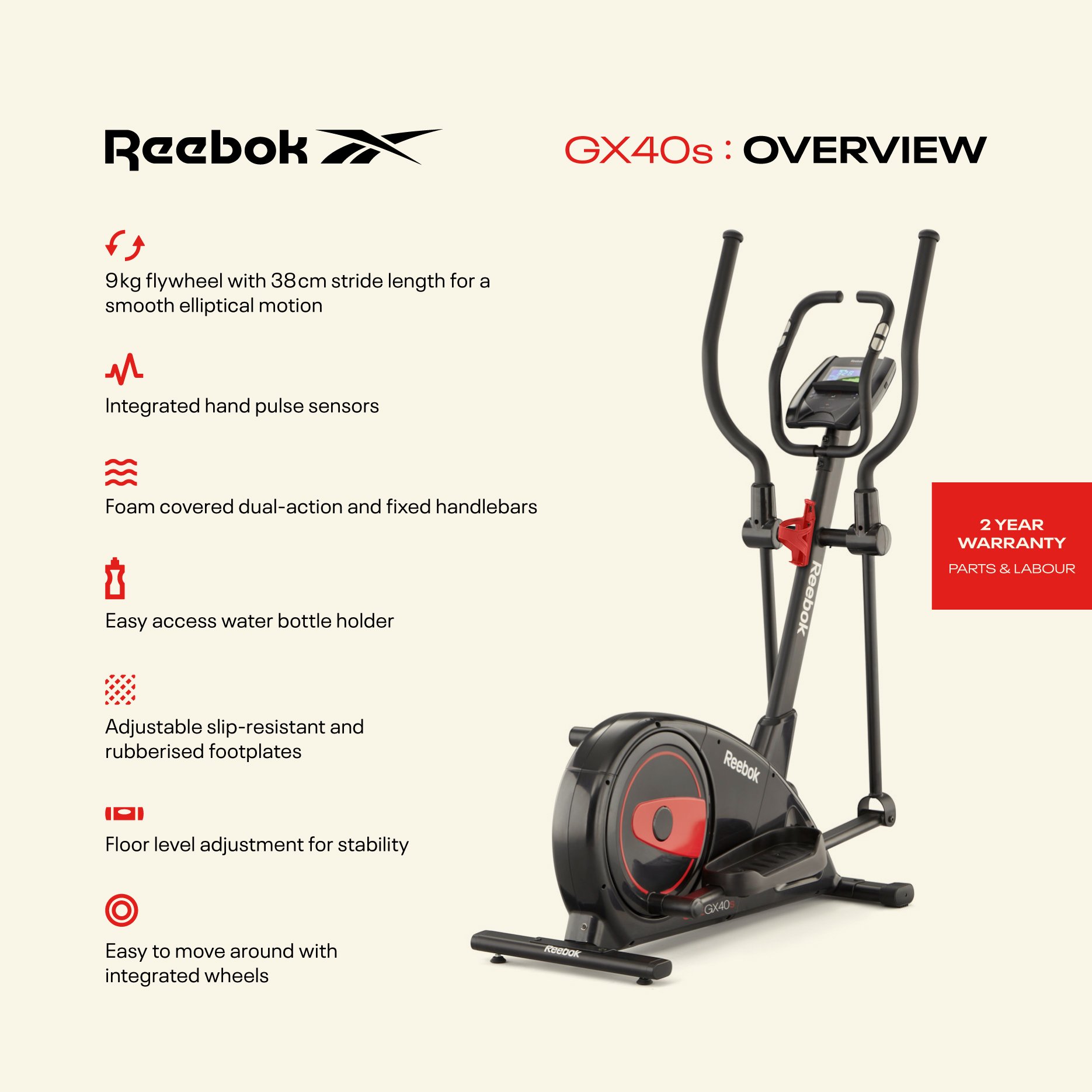 reebok gx40s one electronic cross trainer