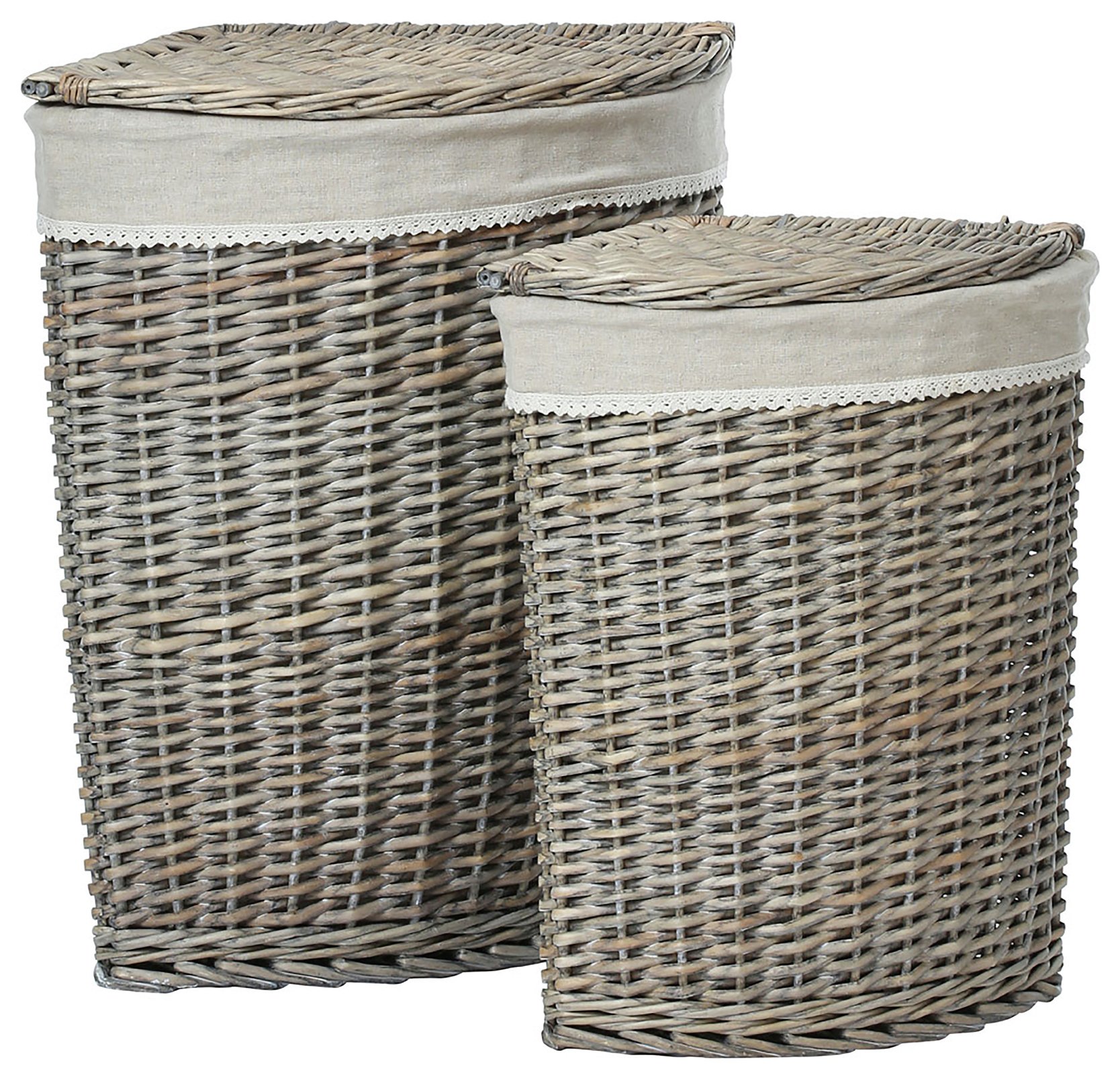 Premier Housewares Set of 2 Mesa Willow Laundry Baskets Reviews