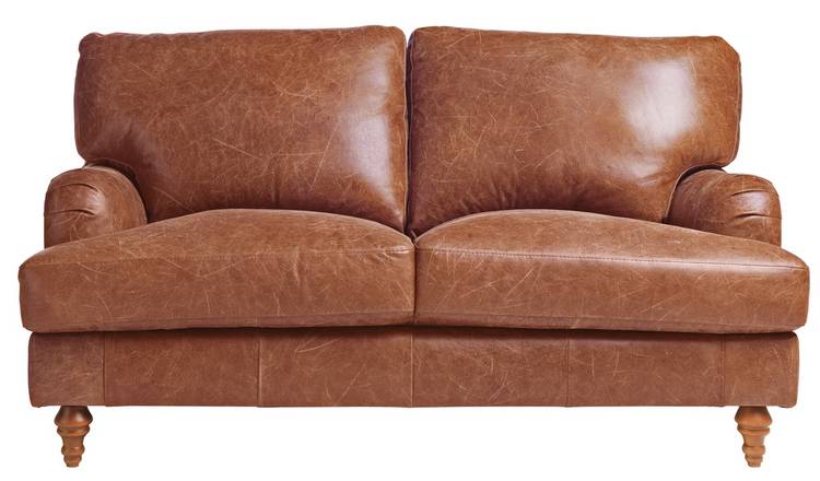 Buy Argos Home Livingston 2 Seater Leather Sofa Tan Sofas Argos