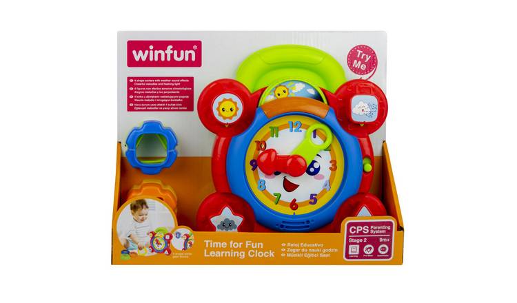 Winfun Time for Fun Learning Clock Interactive Toy