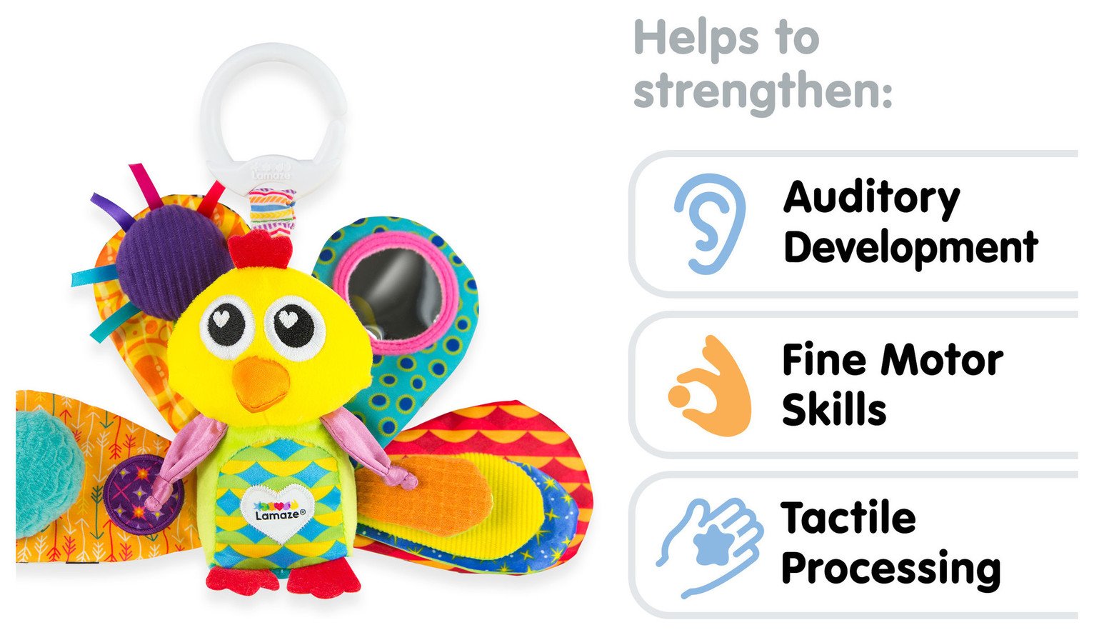 lamaze jacques the peacock activity toy