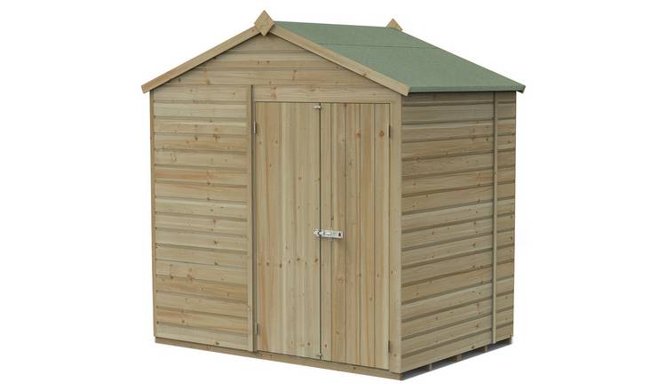 Forest Beckwood Shiplap Windowless Apex Shed - 7 x 5ft