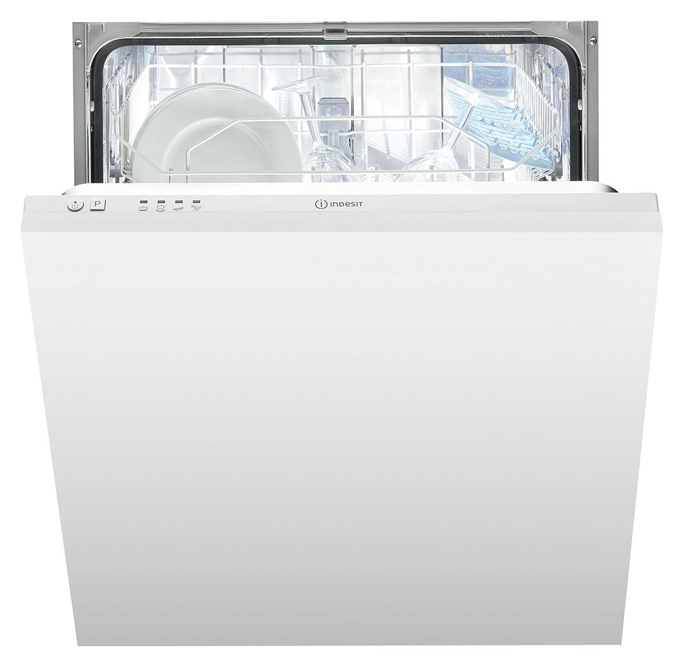 Indesit DIF04BUK Full Size Integrated Dishwasher - White