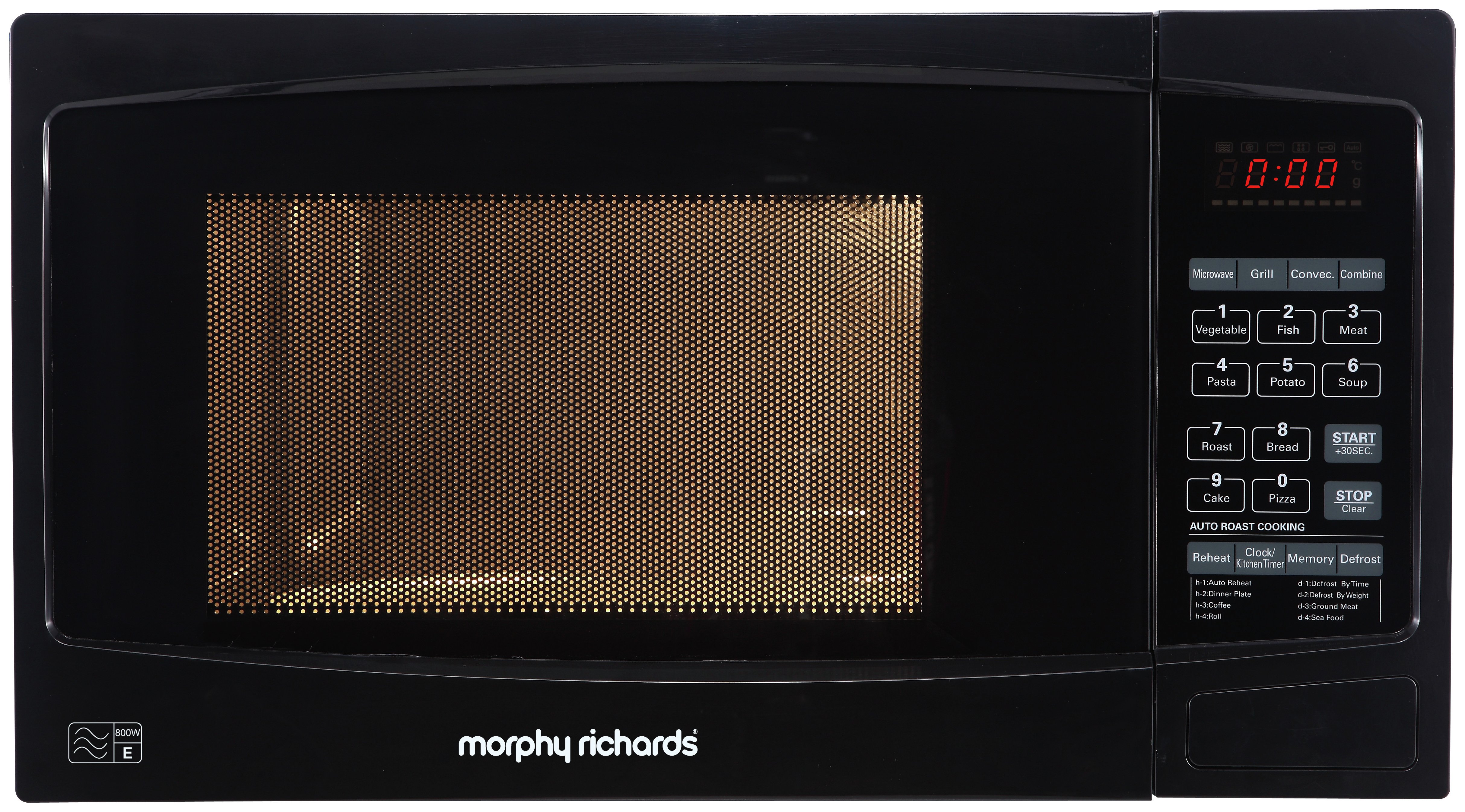 Morphy Richards 800W Combination Microwave E58 - Black