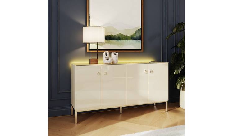 Frank Olsen Lyra 4 Door Sideboard - Off White