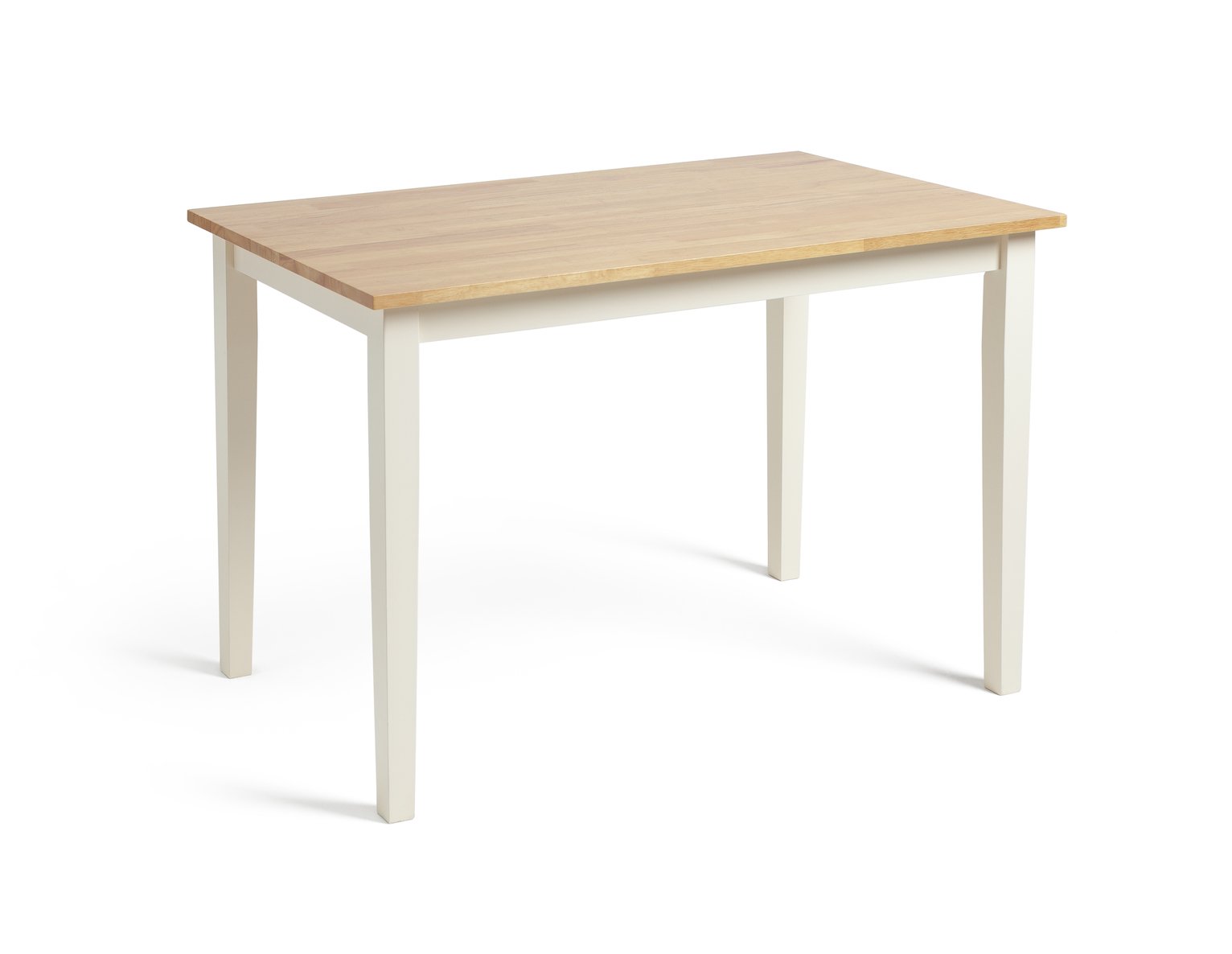 Habitat Chicago Solid Wood Dining Table - Off White