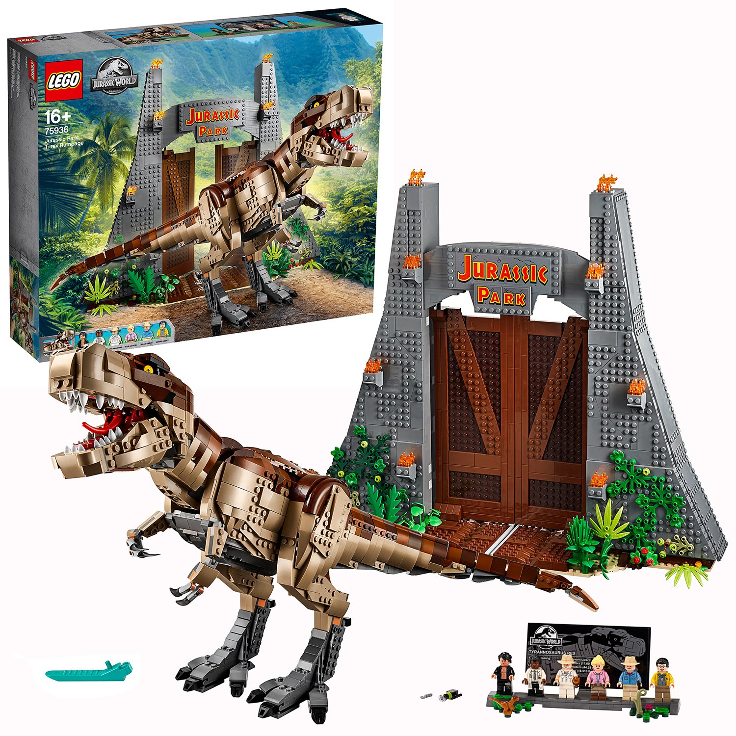 lego jurassic world t rex rampage