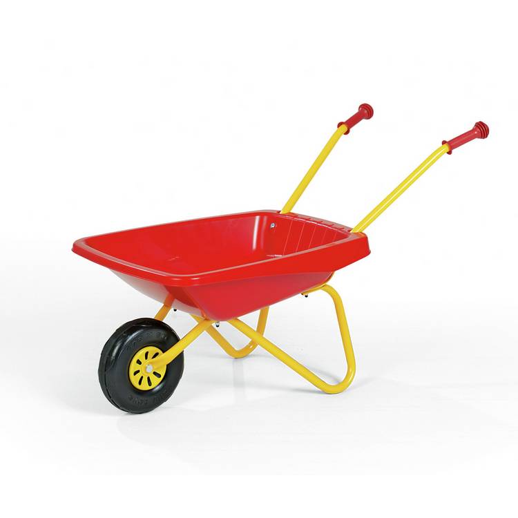 Kids Metal and Plastic Wheelbarrow - Red & Yellow 0