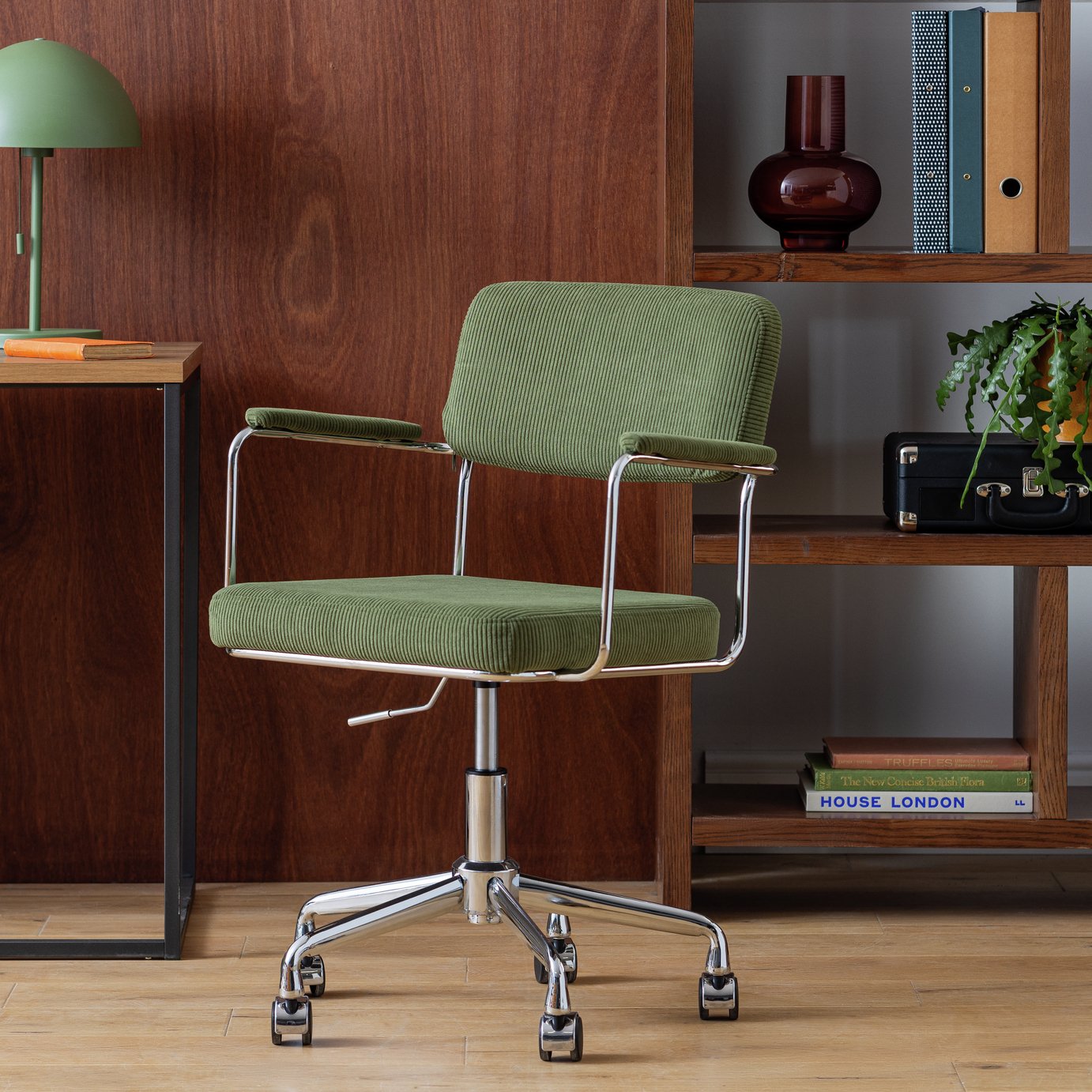 Ezra Fabric Office Chair - Olive