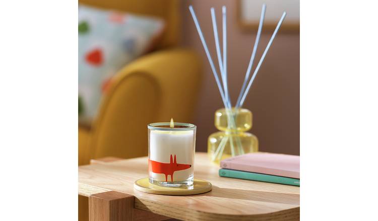 Habitat x Scion Mr Fox Glass Candle - Mandarin & Violet