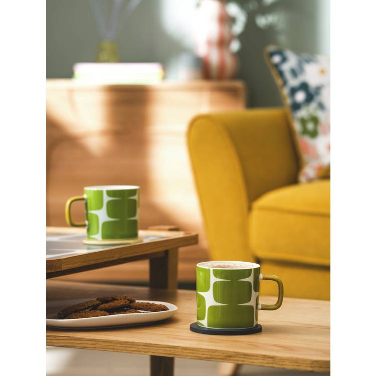 Habitat x Scion Lohko Set of 4 Stoneware Mugs - Green 0