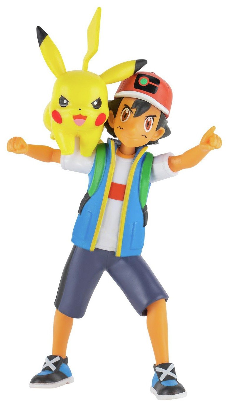 Pokémon 4.5-Inch Ash and Pikachu Action Figures